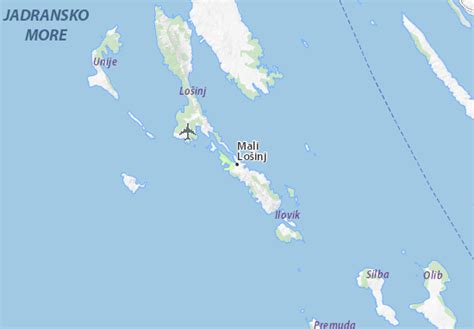 MICHELIN Mali Lošinj map - ViaMichelin