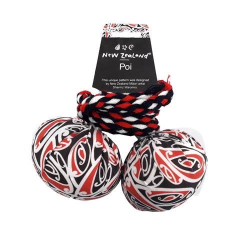 New Zealand Poi with Maori Patterned Fabric | Buy online at The Nile