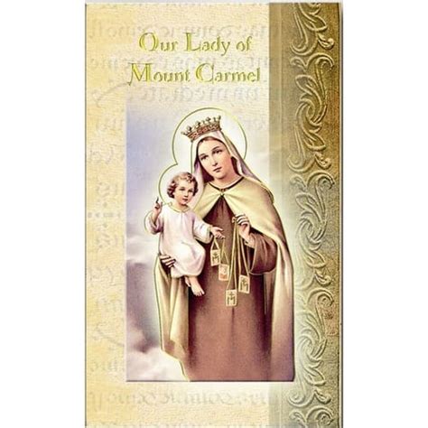 Our Lady of Mt. Carmel - Folded Prayer Card | The Catholic Company