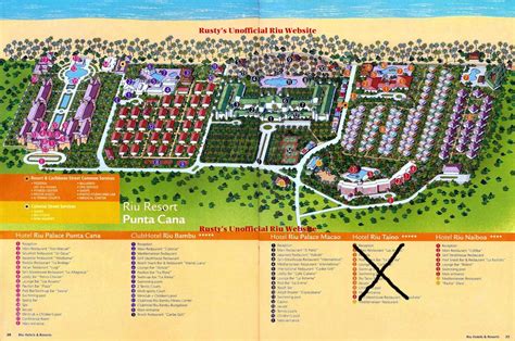 Map Layout Riu Complex (5 resorts) Punta Cana Map, Punta Cana Hotels, Riu Palace, Map Layout, Oh ...