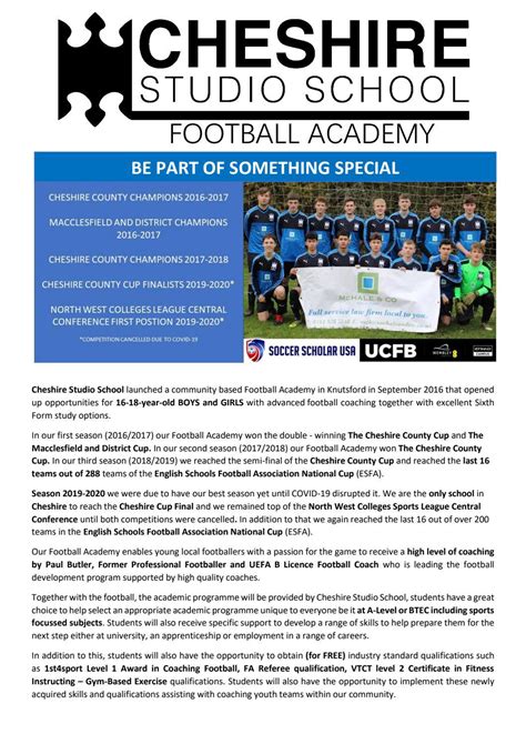 Knutsford Academy Football Academy by Knutsford Academy - Issuu