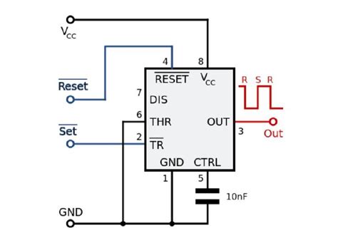 Working of 555 Timer IC Explained » 555 timer IC