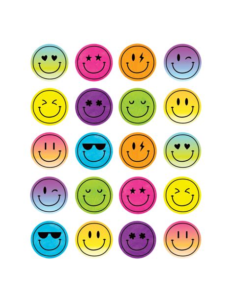 Brights 4Ever Smiley Face Stickers - Tools 4 Teaching