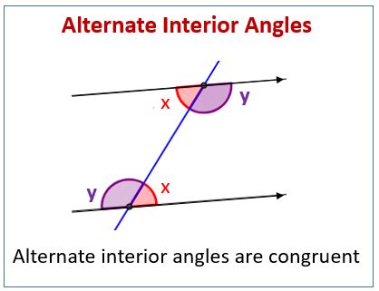 Alternate Interior Angles Examples Geometry - Jessica Dovale