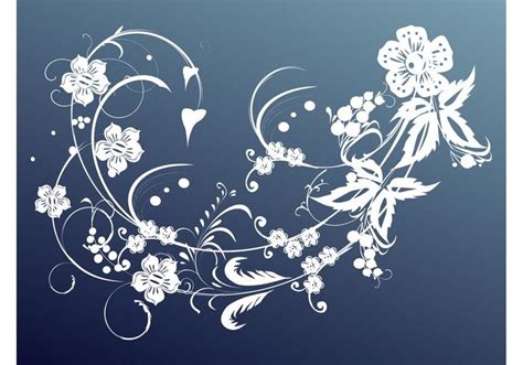 White Floral Scroll - Download Free Vector Art, Stock Graphics & Images