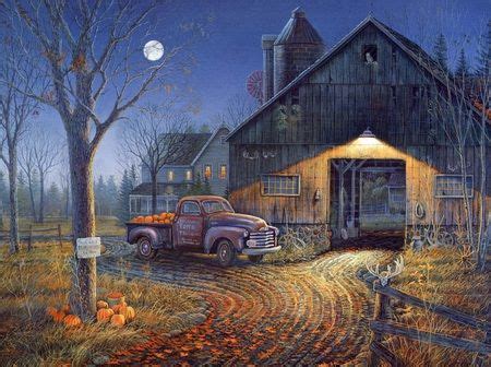 pumpkin truck - Desktop Nexus Wallpapers | Barn art, Barn painting, Farm art