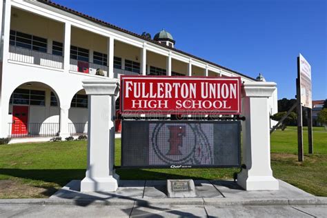 FULLERTON, CALIFORNIA - 21 DEC 2022: Electronic Marquee at Fullerton ...