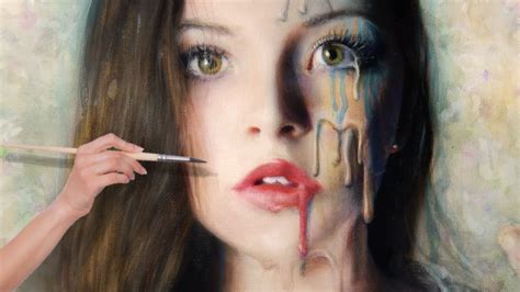 Painting Timelapse | Melting girl | Watercolor Acrylic - YouTube