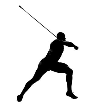 Sport Silhouette Javelin Thrower, Javelin, Throw, Thrower PNG ...