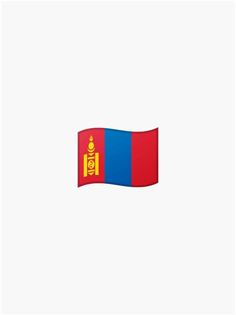 " Emoji Flag Mongolia" Sticker for Sale by Stickypegatinas | Redbubble