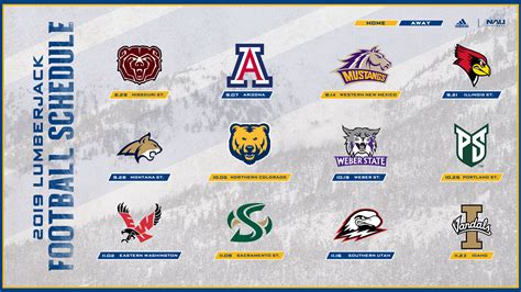 Six Home Games Highlight 2019 Northern Arizona Football Schedule ...