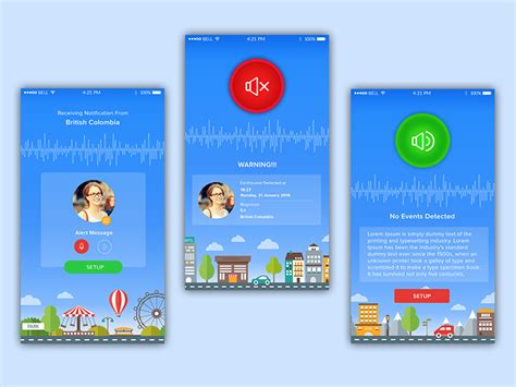 Alert app for earthquake by P2T on Dribbble