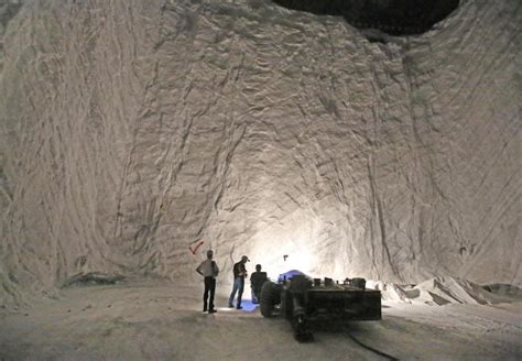 Inside the breathtaking tunnels of Grand Saline's Morton Salt Mine ...