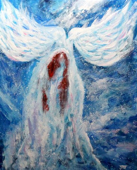 Items similar to Angel, Angel Art, Angel Painting, Christian Art, Religious Art, Acrylic Art ...