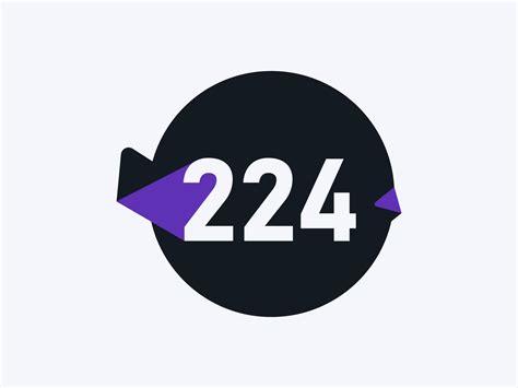 224 Number logo icon design vector image. Number logo icon design vector image 19926518 Vector ...