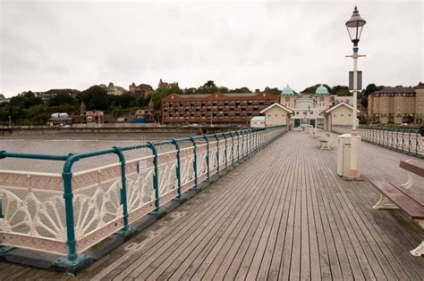 Penarth Pier stock image. Image of wooden, slats, ornate - 21306841