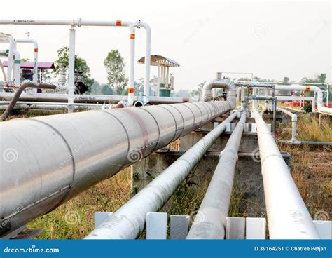 Pipeline Transportation Oil, Natural Gas Or Water Stock Photo - Image ...