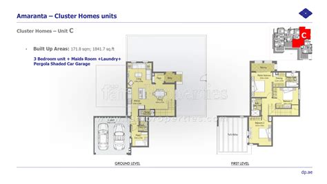 Floor Plans - Villanova - Dubai Real Estate