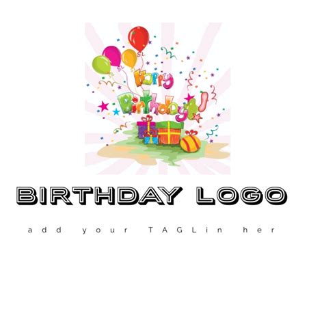 birthday event logo birthday logo bran day Template | PosterMyWall