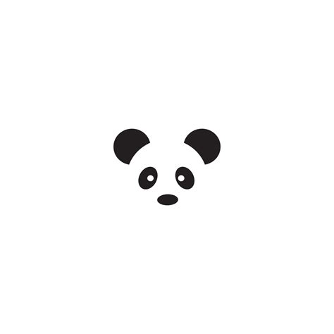 panda cute logo template 15880251 Vector Art at Vecteezy