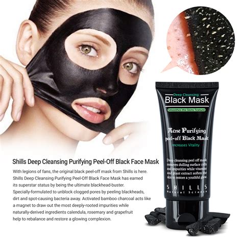 Shills AUTHENTIC Deep Cleansing Peel-Off Black Face Mask Blackhead Remover 50ml | eBay