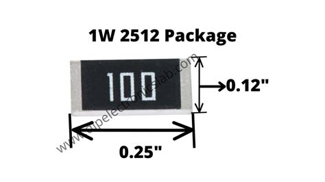 SMD Resistor Package, Size, And Power Rating All Details PDF Download. - Dip Electronics LAB