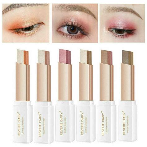 Eyeshadow Stick 2 In 1 Double Color Gradient Velvet Shadow Stick Eye ...