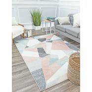 Luxury Weavers Modern 3'9"x5'3" Area Rug ‚Äì Blue Marble Swirl ...