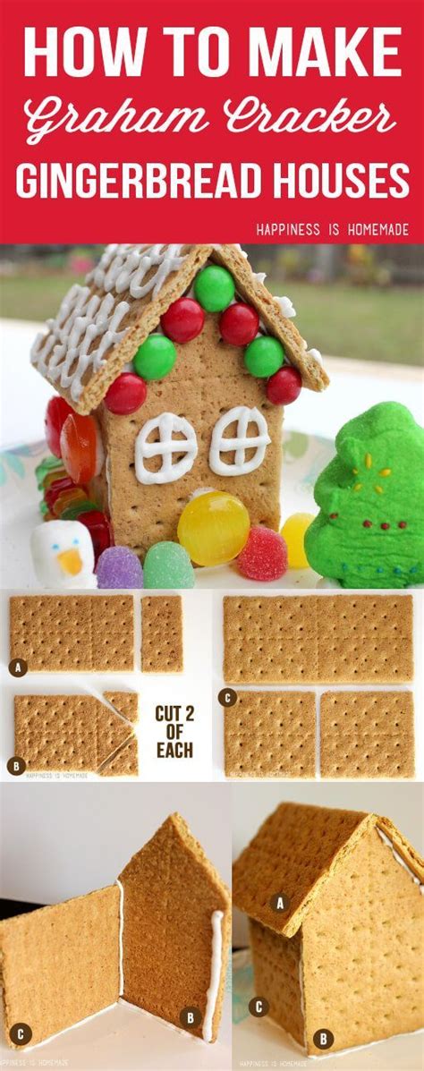 How to Make Graham Cracker Gingerbread Houses | Graham cracker gingerbread house, Christmas ...