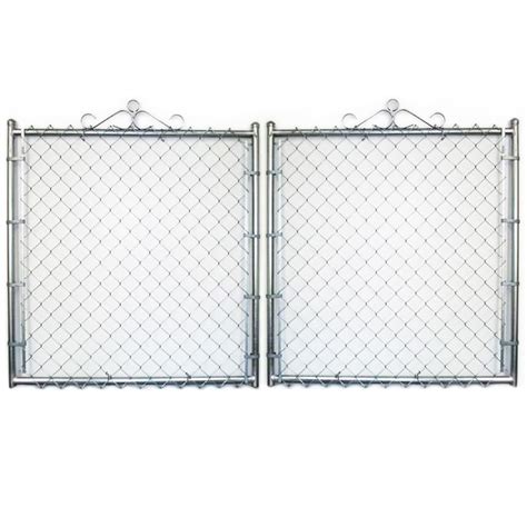 Shop Galvanized Steel Chain-Link Fence Gate (Common: 6-ft x 12-ft; Actual: 6-ft x 11.5-ft) at ...