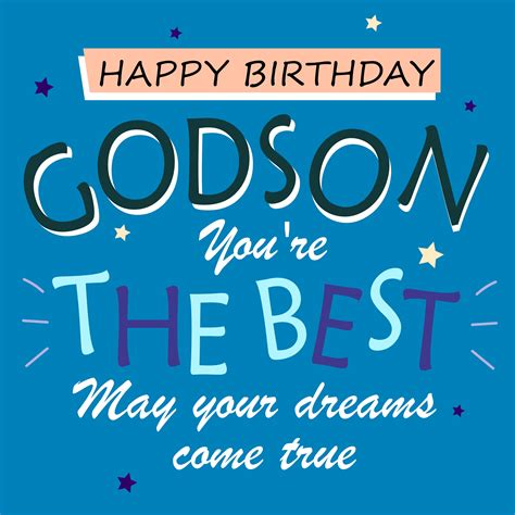 You're The Best Happy Birthday Godson Card | Boomf