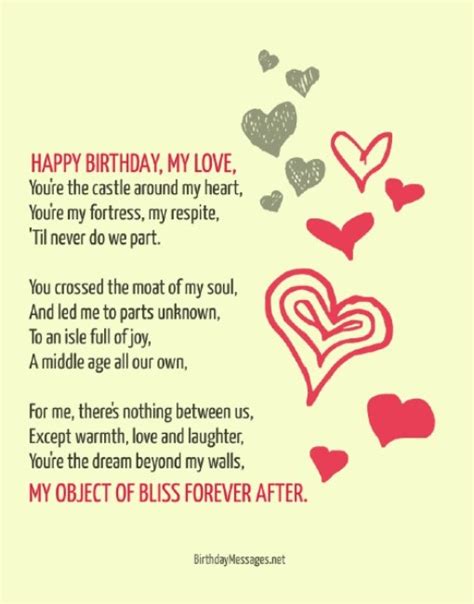 Happy Birthday Love Poems For Him