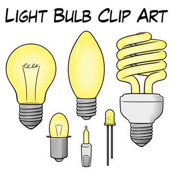 Light Bulb Clipart, Colored Light Bulbs Clip Art, Edison Lights, Digital Printable Hanging Light ...