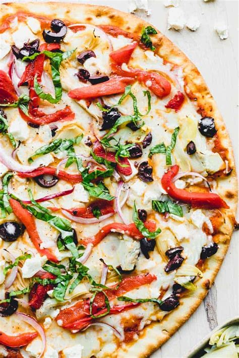 Greek Pizza - Healthy Seasonal Recipes