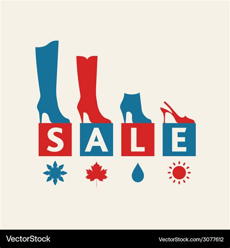 Shoe sale Royalty Free Vector Image - VectorStock