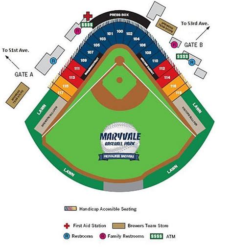 Milwaukee Brewers Stadium Seating Map | Two Birds Home