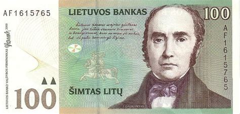 Lithuania 100 Litų (1997-2000 Lietuvos Bankas) - Foreign Currency