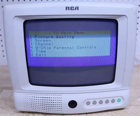 VINTAGE RCA CRT 9" Inch TV Retro Gaming Model E09344 Tested W/ Cord *No Remote $99.99 - PicClick
