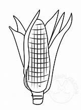 Ear Of corn coloring Page  Easter Template sketch template