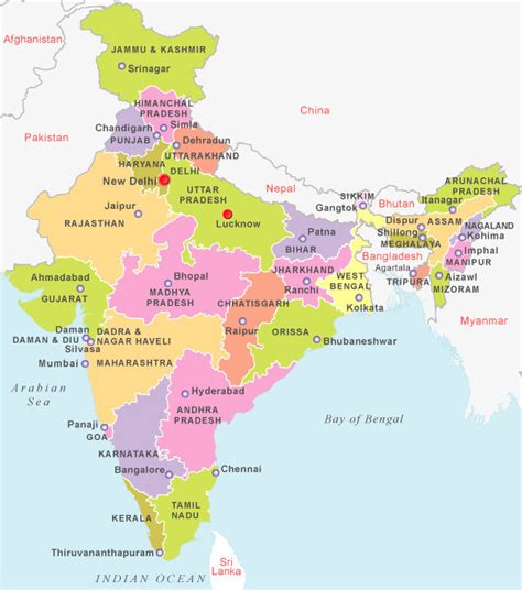 Lucknow Location In India Map - Fall Foliage Map 2024