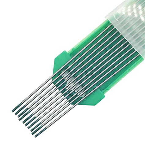 Green Tip Pure Tungsten Electrode 1.6mm X 150mmsolder For Soldering Aluminum Solder For ...