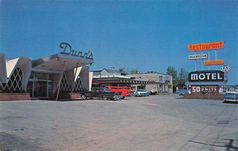 Latham New York Latham Motel and Dunn's Restaurant Vintage Postcard ...