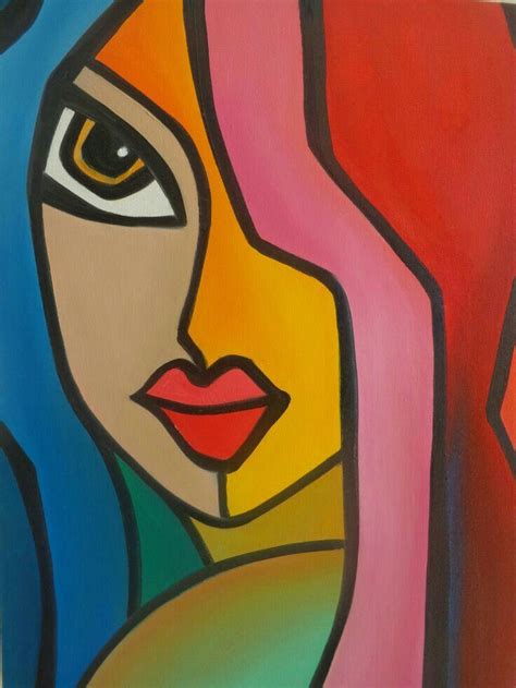 Pin by Khushi sahu on paintings | Original abstract art painting, Cubist art, Abstract face art