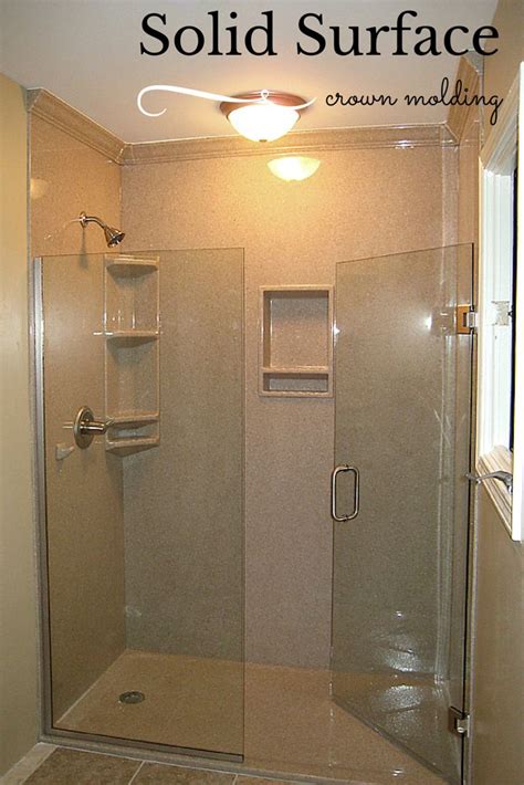 How to choose the right accessories for a solid surface shower | Shower remodel, Corian shower ...