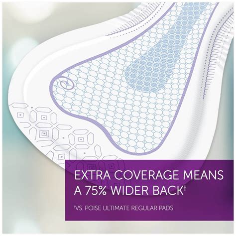 Poise Overnight Incontinence Pads Ultimate Absorbency Extra Coverage ...