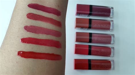 Bourjois Rouge Ediion Velvet lipstick swatches | Glossnglitters