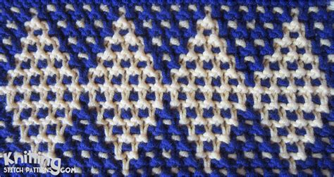 Mosaic Diamonds 🔅 Knitting Stitch Patterns