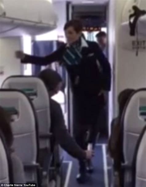 WestJet flight attendant performs 'Uptown Funk' dance moves before take-off | Daily Mail Online