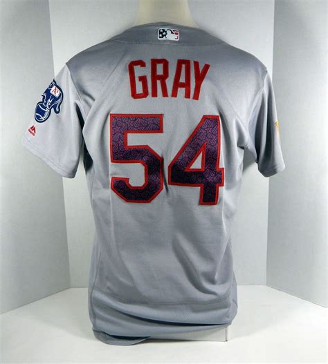 2016 Oakland Athletics A's Sonny Gray #54 Game Used Grey 4th of July ...