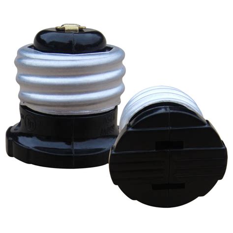 660-Watt Black Medium Light Socket Adapter at Lowes.com